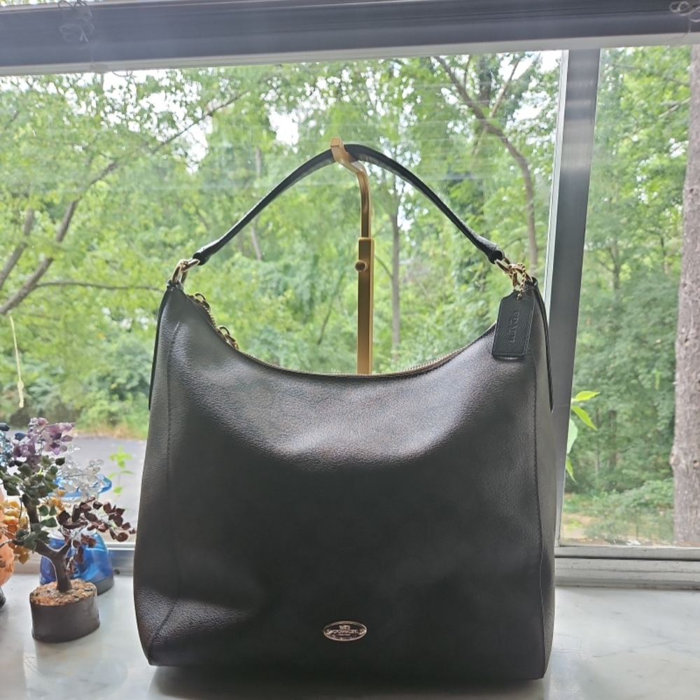 *SOLD*Coach Dark Brown Leather Hobo Bag